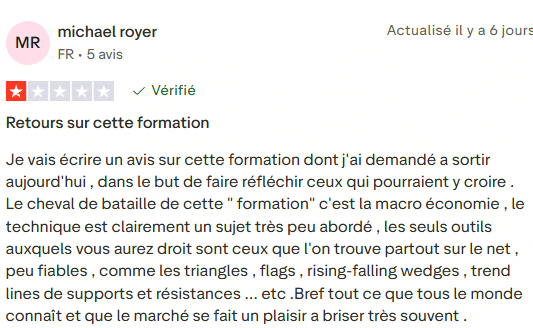 Page Trustpilot Young Trader Wealth