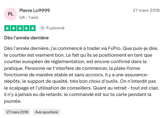 Témoignage client positif